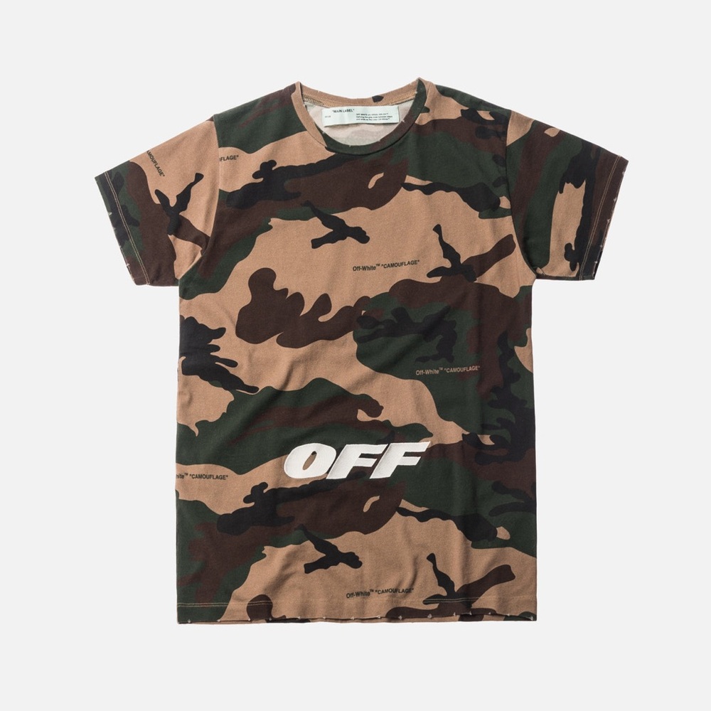 Off White Oversize Camouflage Tee Size Small